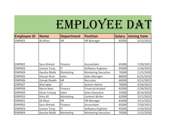 do excel data cleaning, sorting and formatting